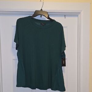 Alfani Dark Teal Short Sleeve Top